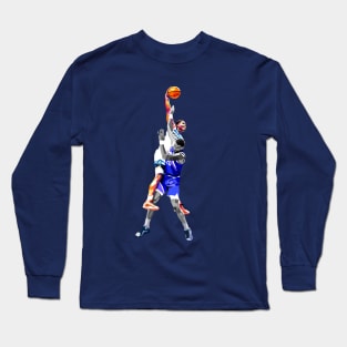 Anthony Edwards Dunk on John Collins WPAP Long Sleeve T-Shirt